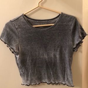 Ribbed Cropped Tee